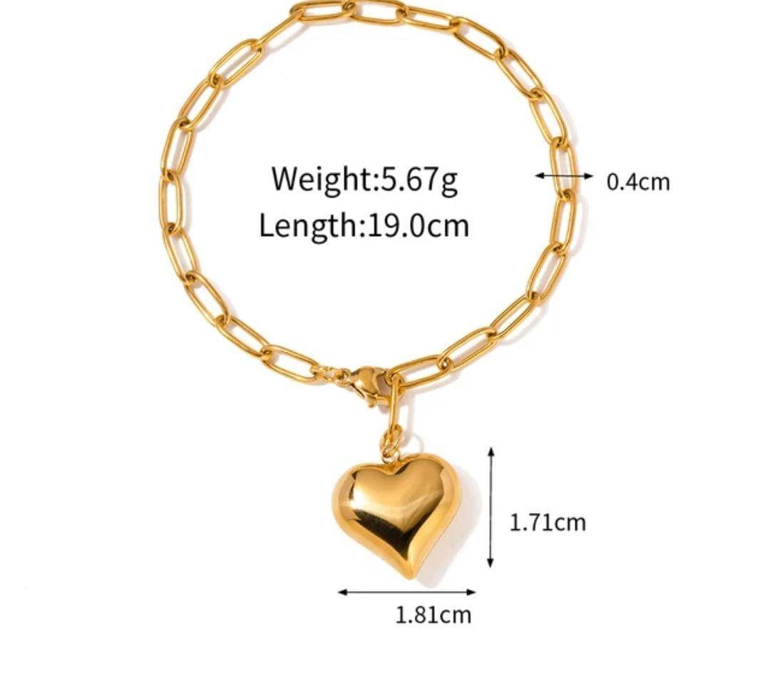 Heart Link Bracelet