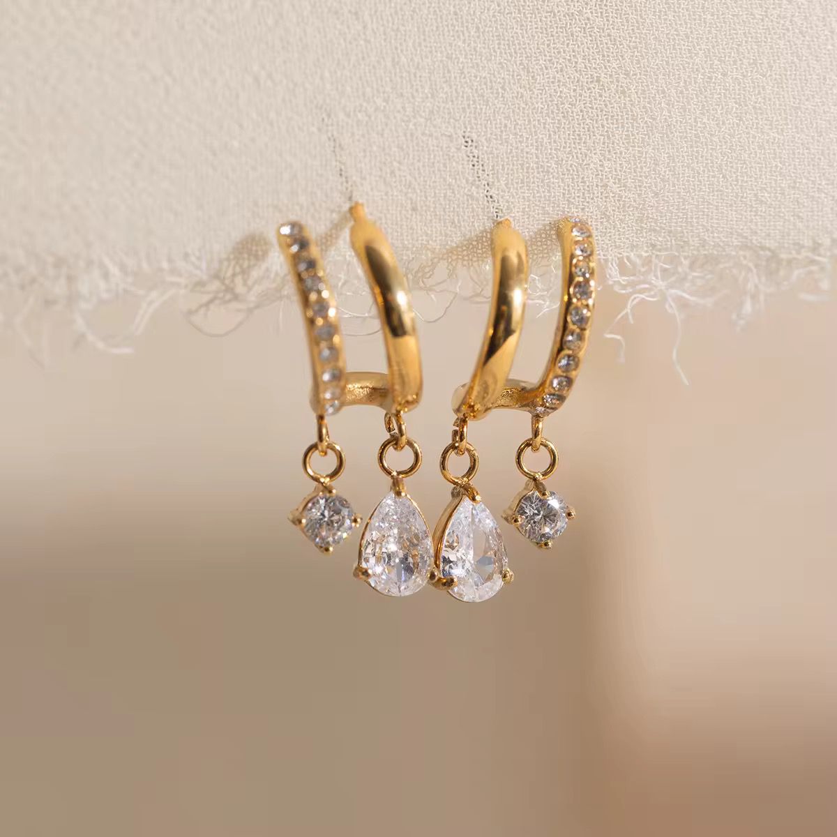 Dual Drop Hoops