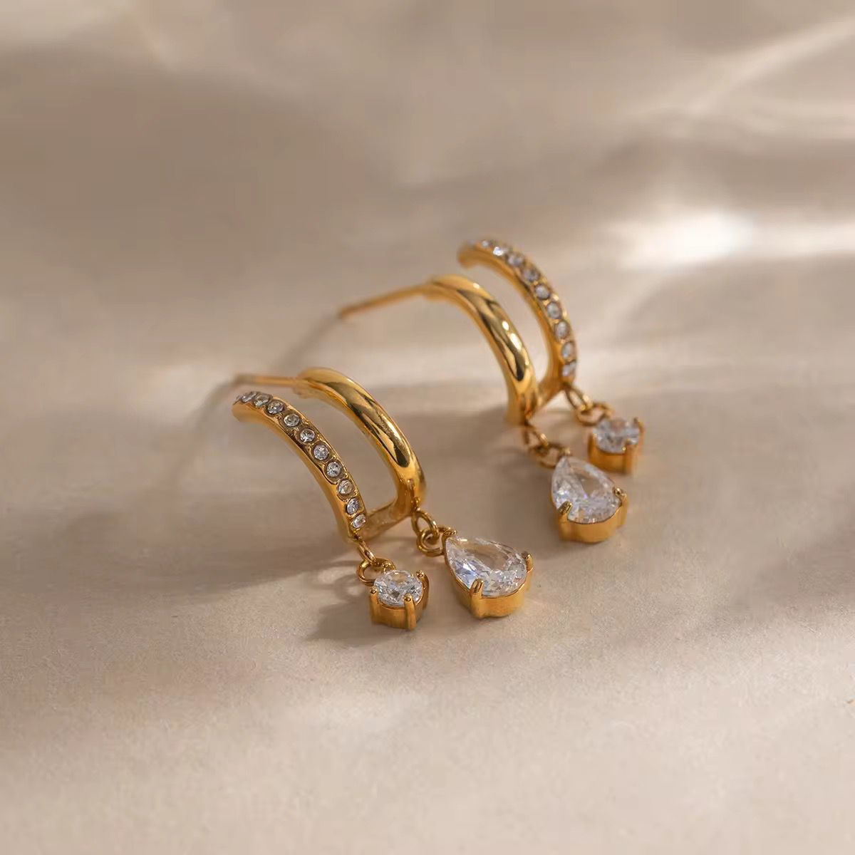 Dual Drop Hoops
