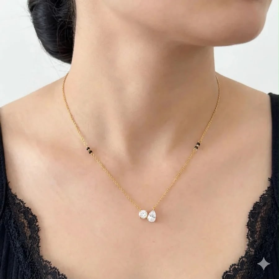 The pair glow Mangalsutra