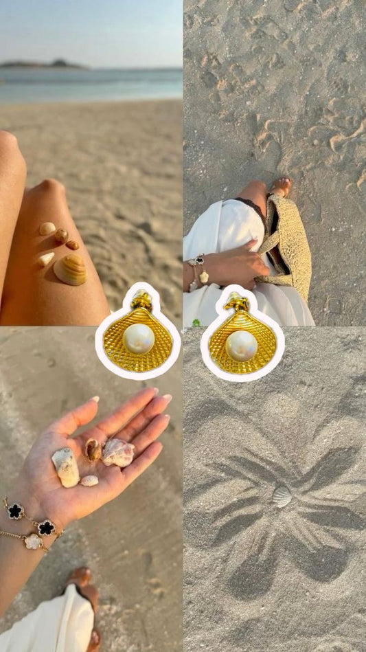 Shells & Pearl Earring
