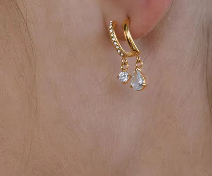 Dual Drop Hoops