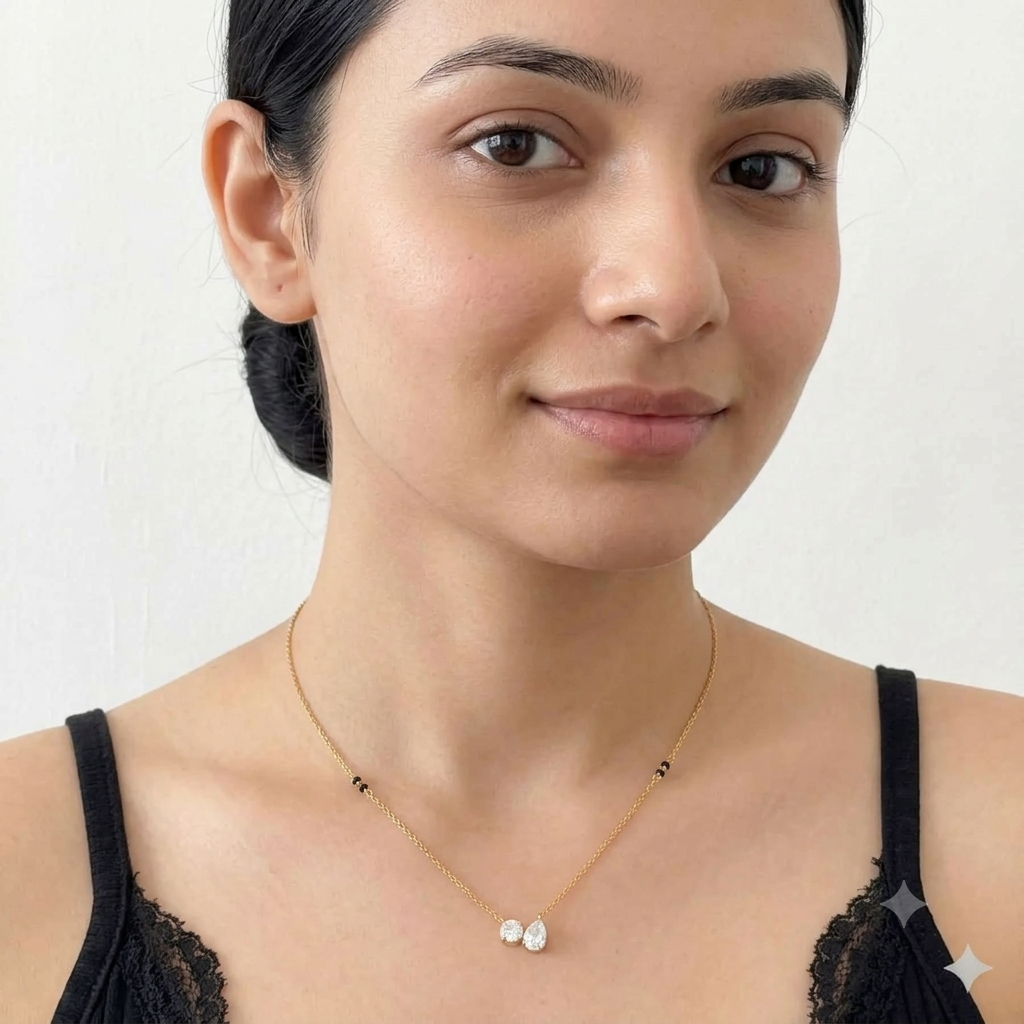The pair glow Mangalsutra