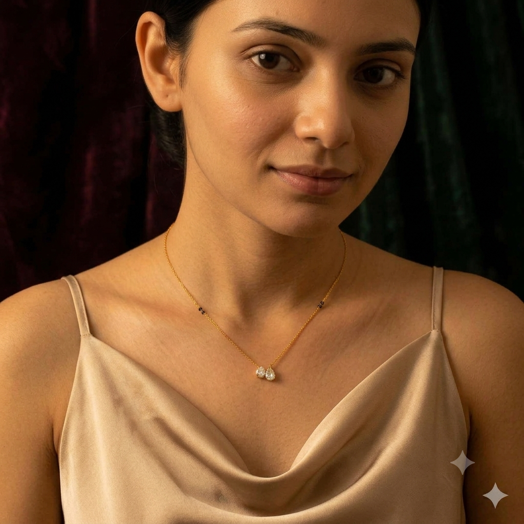The pair glow Mangalsutra