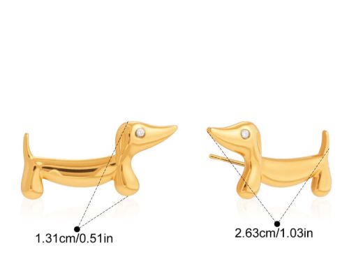 Pawfect Pup Gold Studs