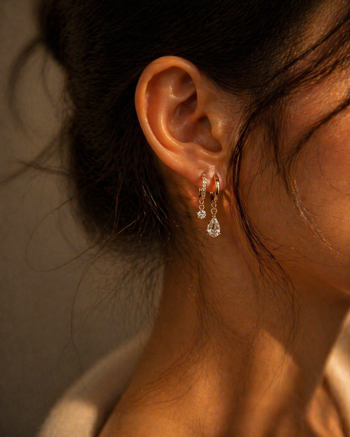 Dual Drop Hoops