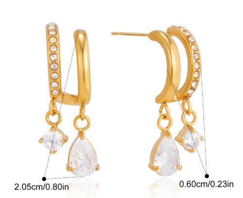 Dual Drop Hoops